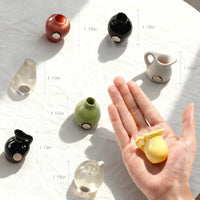 Lovely Mini Vase Fridge Magnets, 8-Piece Set -Nordic-Chinese Fusion Design, DIY CreativeHome Decor, Shatterproof Resin, Great Gift forGirlfriend, Best Friend, Mom (Kitchen, Office,Room)