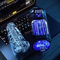 Automatic Male Masturbator Vibration Blowjob Sex Machine Real Oral Vagina Masturbation Cup for Men Pocket Pussy Vibrating Toy