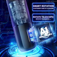 Masturbators for Men Automatic Sucking Telescopic Rotating Male Masturbator Cup Real Vagina Pocket Pussy Blowjob Machine Sex Toy